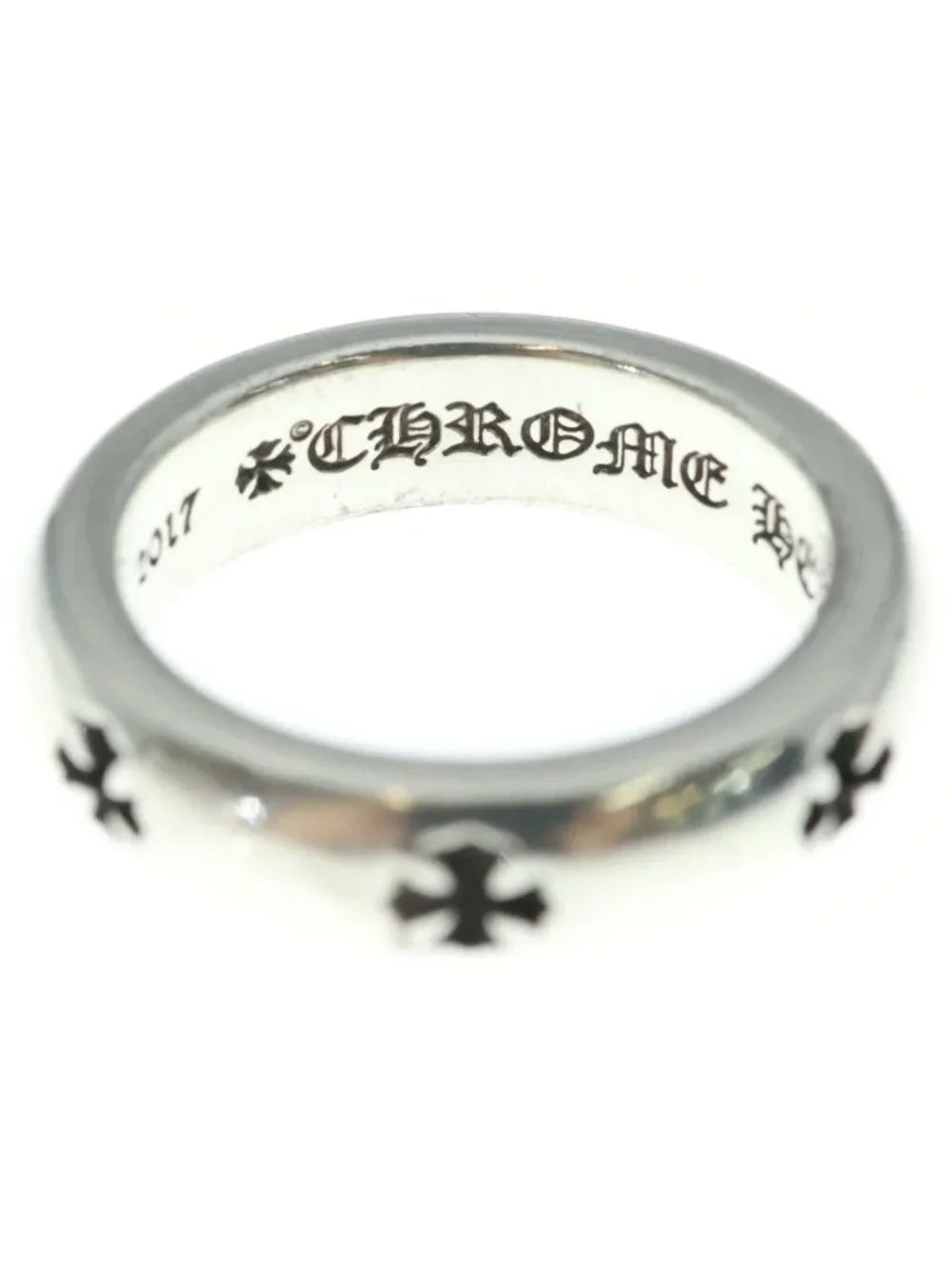 Chrome Hearts Negative CH Plus Ring Silver